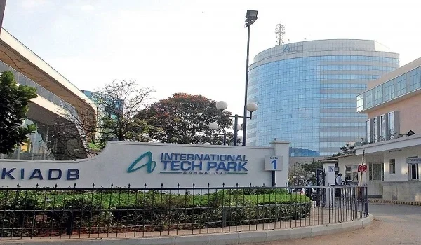 International Tech Park Bangalore signage at a KIADB industrial estate entrance